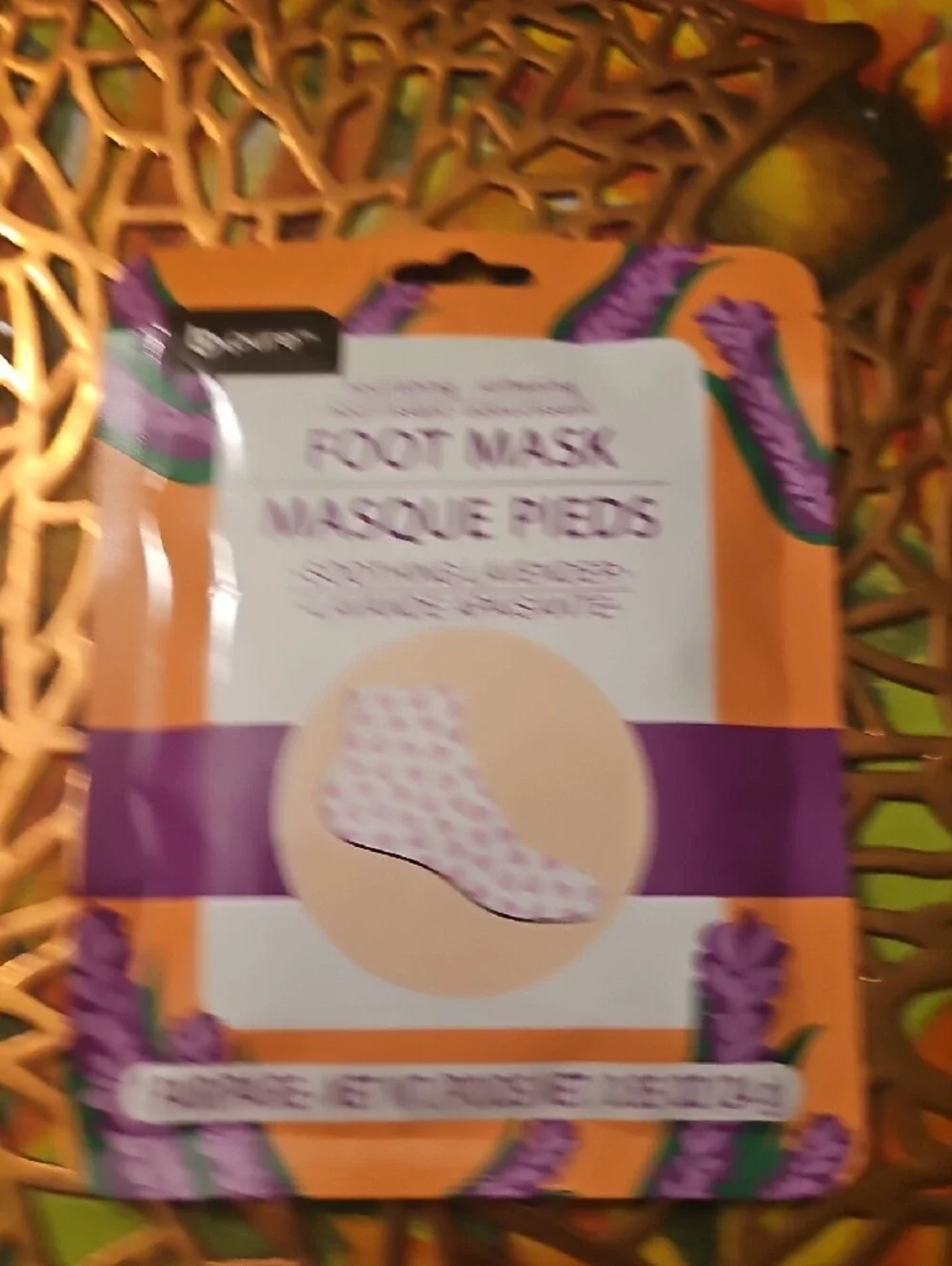 b.pure Soothing Lavender Foot Mask – Purple